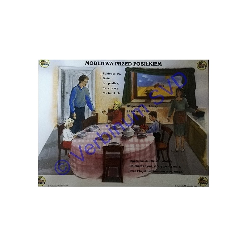 MODLITWA PRZED POSIŁKIEM - PLAKAT